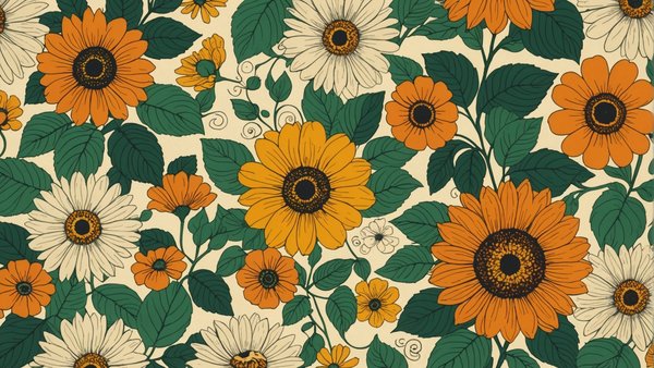 Papiers peints vintage : retour à la mode des 70's